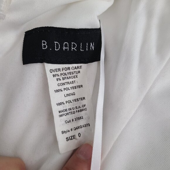 B. Darlin women's white and navy sleeveless laced dress size 0 - Picture 15 of 16